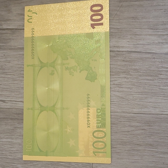 Gold plated 100 euro - Picture 3 of 5